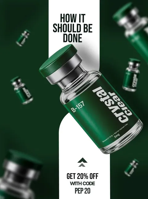 Green vial product creative