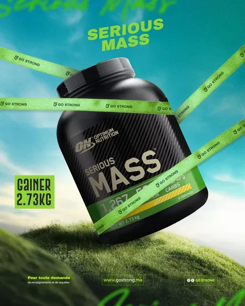 Serious Mass nutrition product creative